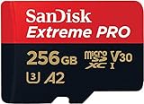 SanDisk Extreme PRO microSDXC UHS-I Speicherkarte 256 GB + Adapter & RescuePRO Deluxe (Für...