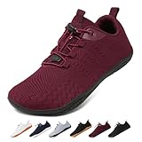 Geweo Barfuss Schuhe Dame Herren Sommer Atmungsaktiv Barfußschuhe mit Weit Zehenbox für Sport...