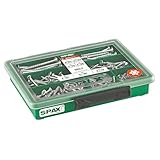 SPAX Sortiment klein, Schrauben-Set mit 7 Abmessungen, 245 Stück, Senkkopf, T-STAR plus, WIROX -...