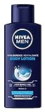 NIVEA Men Körper Lotion, Vitalisierende Body Lotion für normale bis trockene Haut, 250ml Flasche