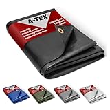 A-TEX® Abdeckplane 90 g/m² (2 x 3 m Schwarz) | Verschiedene Stärken, Größen und Farben wählbar...