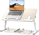 SAIJI Laptop-Schreibtisch für Bett, Betttabletts zum Essen, Schreiben, verstellbarer...