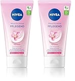 NIVEA Pflegende Waschcreme mit Mandelöl, sanfte Gesichtsreinigung für trockene und sensible Haut,...