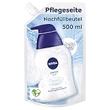 NIVEA Creme Soft Pflegeseife Nachfüllbeutel (500 ml), pflegende Handseife mit Mandel-Öl, mild...