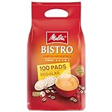 Melitta Café Bistro Röstkaffee in Kaffee-Pads, 100 Pads, Kaffeepads für Pad-Maschine, starke...