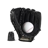 GisWell Baseball Handschuhe, Softball Handschuhe mit 1 Ball, Training Wettbewerb Handschuh Verdicken...