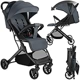 tectake® Buggy Kinderwagen von 0 bis 3 Jahre, Wagen für Baby Erstausstattung Neugeborene und...