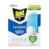 Raid Essentials LED Lichtfalle für Fliegen, Fruchtfliegen & Motten, 24/7 Schutz, Insektizidfrei,...