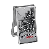 Bosch Accessories Professional 7tlg. Holzspiralbohrer-Set (für Weich- und Hartholz, Ø 3-10 mm,...