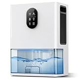 Luftentfeuchter 3000ML, Luftentfeuchter Elektrisch Leise Energiesparender Raumentfeuchter, Tragbar...