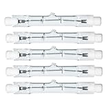 NCC-Licht 5 x Eco Halogen Leuchtmittel 60 Watt Halogenstab R7s 78mm, Arbeitsleuchten und...