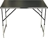 Lemodo Tapeziertisch schwarz klappbar | Arbeitstisch | Mehrzwecktisch höhenverstellbar |...