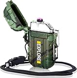 LcFun Lichtbogen USB Feuerzeug Elektrisch, Wasserdicht Winddicht Wiederaufladbar, Plasma Feuerzeug...