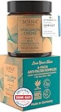 BIO HYALURON CREME +Q10 | Hyaluronsäure Hochdosiert | 4-Fach Anti-Falten -100ml | Tages- &...