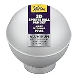 Wilton 3D-Kuchenform Ball | Basketball, Baseball, Fußball, Football, aus Aluminium, 4-teilig,...