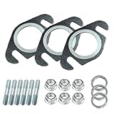18 Stück Auspuffdichtung, Krümmerdichtung Auspuff Dichtung mit Stehbolzen Auspuff Dichtungen für...