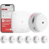 X-Sense Smart Rauchmelder XS01-M mit SBS50 Basisstation, TÜV-Zertifiziert, Funkrauchmelder mit...