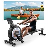 Wenoker Rudergerät für Zuhause, Magnetisches Rudergerät mit APP & LCD-Display, 32...