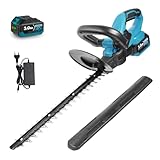 Yofidra Akku Heckenschere, Kabellose Elektro-Heckenschere mit 1 Akku, 41cm Schnittlänge, 18mm...