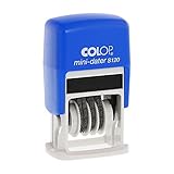 COLOP Mini-Datumstempel S 120 SD - Datum in Ziffern mit kurzem Jahr, zB 25.11.29, klein