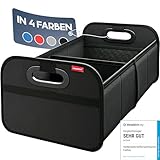 HELDENWERK Kofferraumtasche faltbar mit Anti-Rutsch-Klett - Kofferraum-Organizer, Auto Faltbox,...