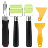 NCTNCX 3 Stück Andrückroller Set, Andrückwalze, Silikon Roller, Gummiwalze, Tapetenroller Gummi,...