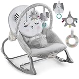 Nukido Babywippe Baby Wippe Babyschaukel Mit Vibrationssystem Vibration Metallrahmen Stabiler...