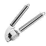 Newaner Knoblauchpress, Knoblauchschneider aus rostfreiem Edelstahl, 20cm Garlic Press, Praktische...