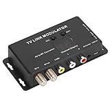 UHF Modulator, AV zu RF Konverter, IR Extender mit Kanalanzeige, UHF TV LINK Modulator, PAL, USB5V...