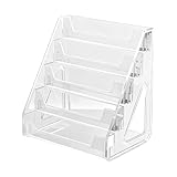 Kartendisplay – 5-stöckiger Acrylhalter – transparentes Tischkartenregal | für Sammlerstück,...