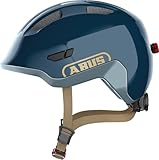 ABUS Kinderhelm Smiley 3.0 ACE LED - Fahrradhelm mit Licht - tiefe Passform & Platz für einen Zopf...