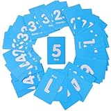 Kichvoe 50 Stück Kunststoff Nummerkarten Tischnummern Pvc Beidseitig Bedruckt Verschleißfest...