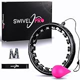 SWIVEL PRO® Smart Hula Hoop Reifen mit Gewichtsball für Erwachsene, mit Resistance Band und...