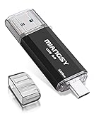 Miangsy USB Stick 128GB 3.0, 2-in-1 USB Speicherstick, USB Stick mit USB C, USB-A und Type-C, OTG...