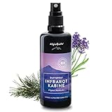 AllgäuQuelle® BIO Infrarotkabine Duftspray mit 100% Bio-Öle. Allgäuer Nachtruhe Lavendel...