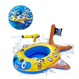 Schwimmring Kinder mit Wasserpistole,Schwimmreifen Kinder,Schwimmring kinder für Kinder von 3-10...