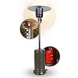 APANA Gas Heizpilz 14kW Bellamente ONE – anthrazitfarbener Gasheizstrahler mit Umkippsicherung &...