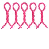 Alipis 10 Stück Silikon Dauerwellenwickler Klein 06cm Rosa Haarstyling Spiral Lockenwickler für...