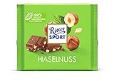RITTER SPORT Haselnuss 250 g, Vollmilchschokolade mit gerösteten Haselnüssen, Riesentafel mit...