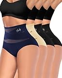 MIOTAN Damen Bauchweg Unterwäsche, Taillenslip, Hohe Taille Panties, High Waist Unterhose, Bauch...