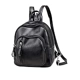 Eouayoree Mini Rucksack, Klassisches PU-Leder Rucksack Schultertasche Für Frauen, Mädchen