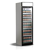 Simfer Getränkekühlschrank Flaschenkühler mit LED-Display, 358 L, Self-Closing Glastür mit...