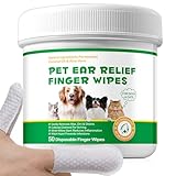 Hundeohrtücher mit Fingerpolstern, Biologisch Abbaubare Ohrentücher für Hunde, Sanft und...