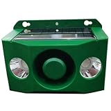 Bewegungsmelder Alarm Solar Bewegungsmelder Alarm mit 2 Strahler und großem Ton Wasserdicht...