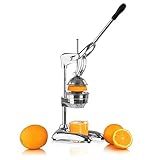 Mahlzeit Edelstahl Saftpresse manuell | Hebel Zitruspresse | Handpresse, Fruchtsaftpresse,...