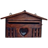 HOMOCONO Wandmontierter Vintage Briefkasten Regensicherer Zeitungsbriefkasten für Außenbereich...