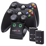 Venom Twin Docking Station für Xbox 360 - Ladestation für Xbox 360 Controller inklusive 2 Zusatz...