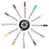 BABQ-UIWE 12 Farben Reifenmarker Lackstift für Fahrrad- und Autoreifen, wasserdichter Permanent...