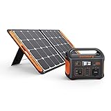Jackery Solargenerator 500, 518WH Tragbare Powerstation mit SolarSaga 100W Solarpanel, 230V/500W...