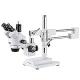 AmScope SM-4TP Professionelles Trinokulares-Stereo-Zoom-Mikroskop mit Gleichzeitiger Fokussteuerung,...